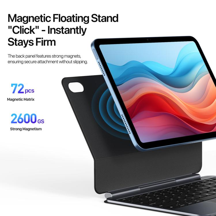 For iPad 2025 / 2022 DUX DUCIS MK Pro Series Floating Magnetic Keyboard Tablet Leather Case(Black) - free shipping - PMC TechLife - Order now!