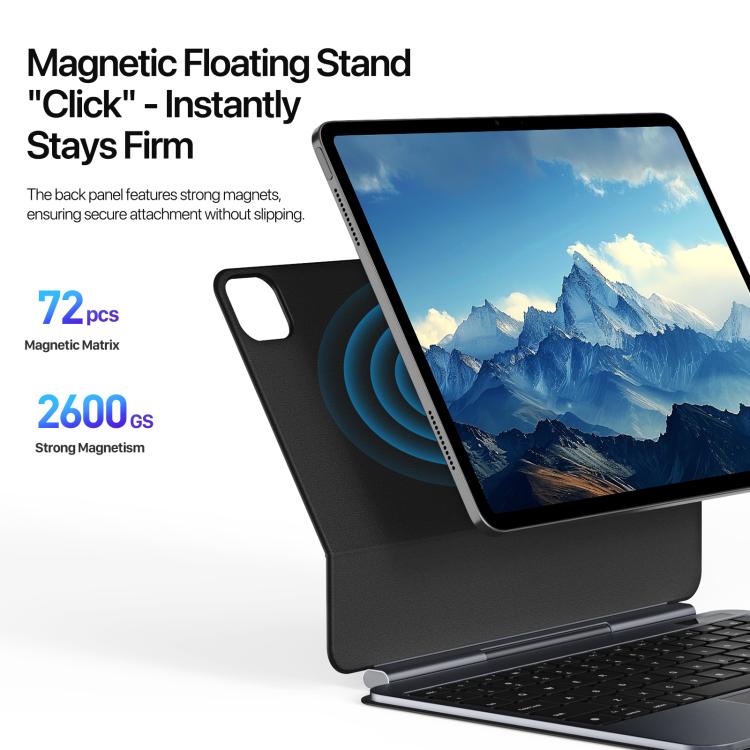 For iPad Air 11 2025 / iPad Pro 11 2022 DUX DUCIS MK Pro Series Floating Magnetic Keyboard Tablet Leather Case(Black) - free shipping - PMC TechLife - Order now!