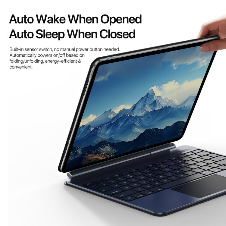 For iPad Air 11 2025 / iPad Pro 11 2022 DUX DUCIS MK Pro Series Floating Magnetic Keyboard Tablet Leather Case(Black) - free shipping - PMC TechLife - Order now!