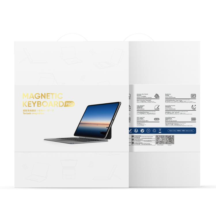 For iPad Air 13 2025 / iPad Pro 12.9 2022 DUX DUCIS MK Pro Series Floating Magnetic Keyboard Tablet Leather Case(Black) - free shipping - PMC TechLife - Order now!