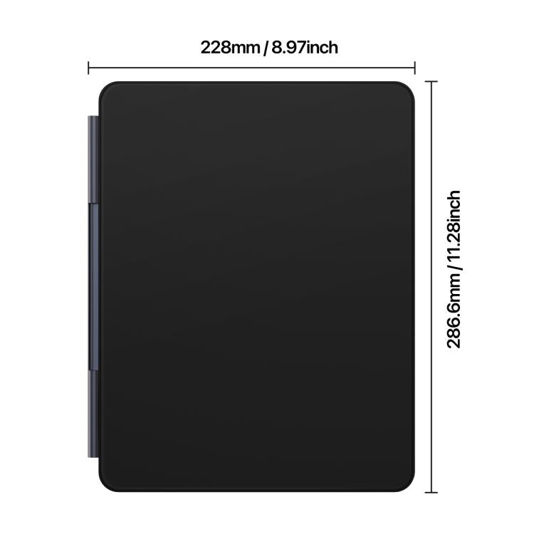 For iPad Air 13 2025 / iPad Pro 12.9 2022 DUX DUCIS MK Pro Series Floating Magnetic Keyboard Tablet Leather Case(Black) - free shipping - PMC TechLife - Order now!