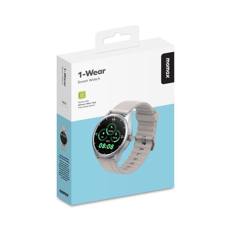 MOMAX SW2S 1.38 inch Screen IP68 Water-resistant Smart Sports Watch(Grey) - free shipping - PMC TechLife - Order now!