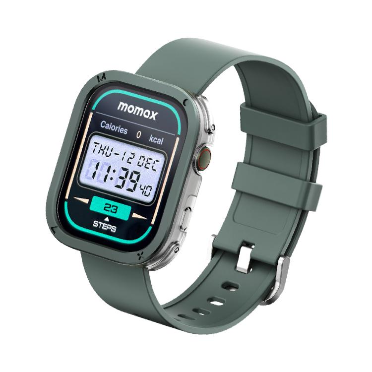 MOMAX SW3S 1.99 inch Screen 3ATM Waterproof Smart Sports Watch(Green) - free shipping - PMC TechLife - Order now!