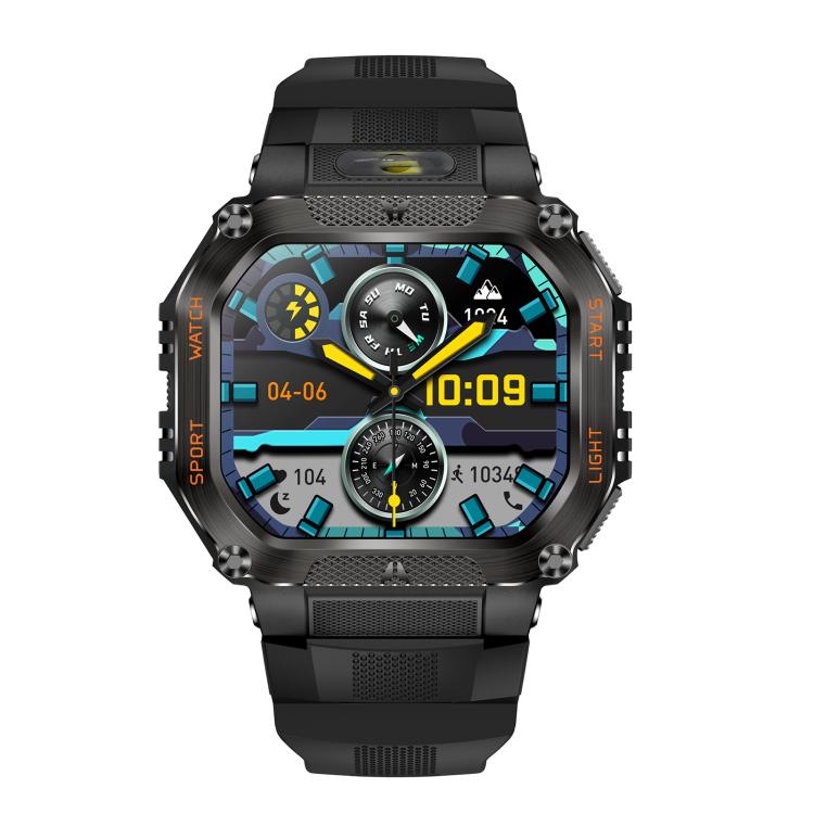 HT34 1.75 inch IPS Screen 3ATM Outdoor Sports BT Smart Watch(Black) - Smart Watches by PMC TechLife | Online Shopping South Africa | PMC TechLife | Buy Now Pay Later Mobicred