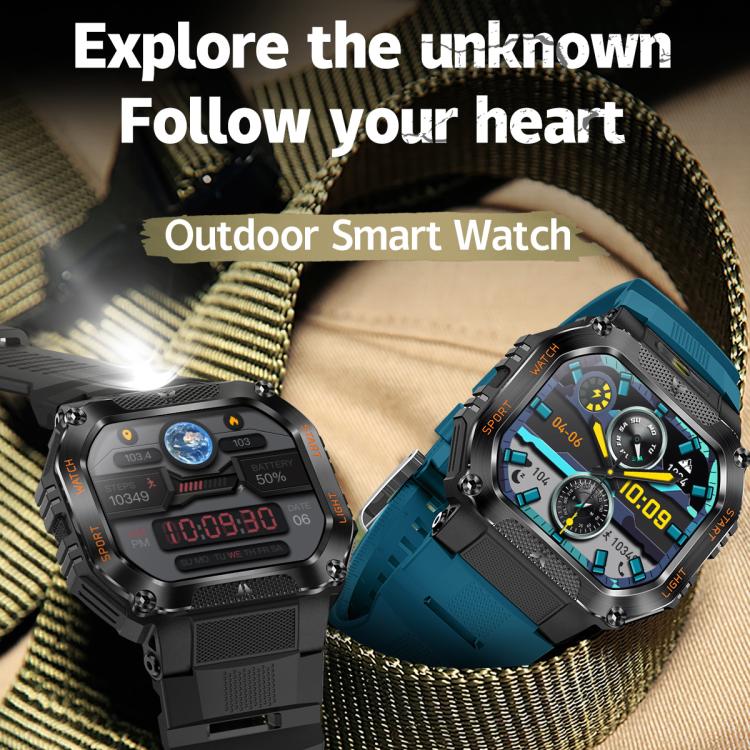 HT34 1.75 inch IPS Screen 3ATM Outdoor Sports BT Smart Watch(Black) - Smart Watches by PMC TechLife | Online Shopping South Africa | PMC TechLife | Buy Now Pay Later Mobicred