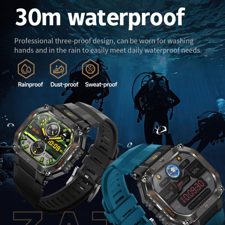 HT34 1.75 inch IPS Screen 3ATM Outdoor Sports BT Smart Watch(Blue) - Smart Watches by PMC TechLife | Online Shopping South Africa | PMC TechLife | Buy Now Pay Later Mobicred