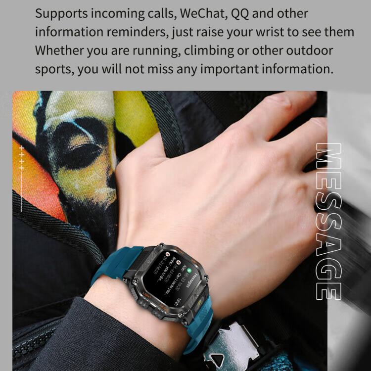 HT34 1.75 inch IPS Screen 3ATM Outdoor Sports BT Smart Watch(Black) - Smart Watches by PMC TechLife | Online Shopping South Africa | PMC TechLife | Buy Now Pay Later Mobicred