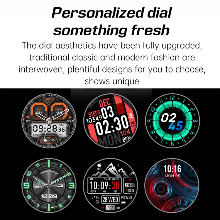 KT85 1.43 inch Screen 5ATM Outdoor Sports Smart Watch with Strong Flashlight(Grey) - free shipping - PMC TechLife - Order now!