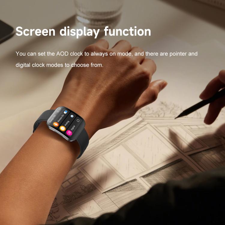 U17 1.85 inch Ultra-thin Curved Screen IP68 Sports Smart Watch(Black) - Smart Watches by PMC TechLife | Online Shopping South Africa | PMC TechLife | Buy Now Pay Later Mobicred