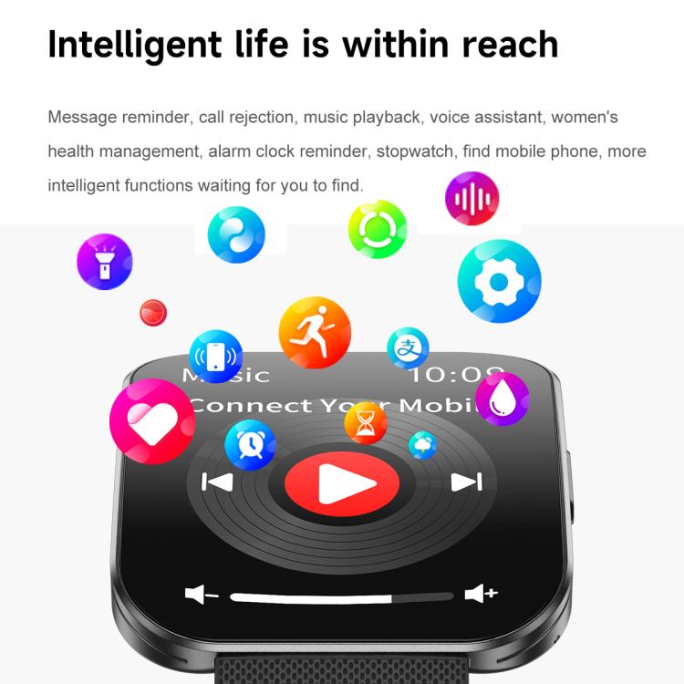 U17 1.85 inch Ultra-thin Curved Screen IP68 Sports Smart Watch(Black) - Smart Watches by PMC TechLife | Online Shopping South Africa | PMC TechLife | Buy Now Pay Later Mobicred