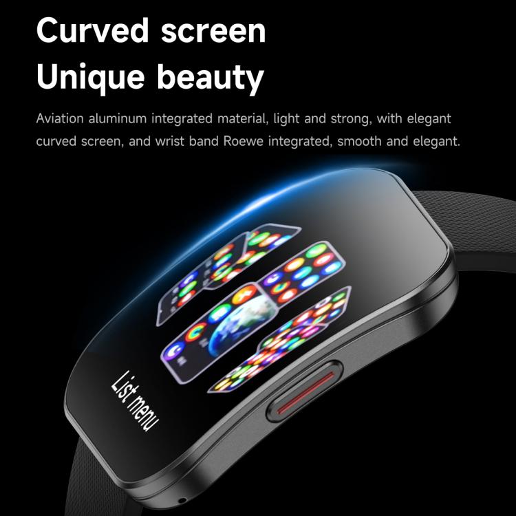 U17 1.85 inch Ultra-thin Curved Screen IP68 Sports Smart Watch(Black) - Smart Watches by PMC TechLife | Online Shopping South Africa | PMC TechLife | Buy Now Pay Later Mobicred