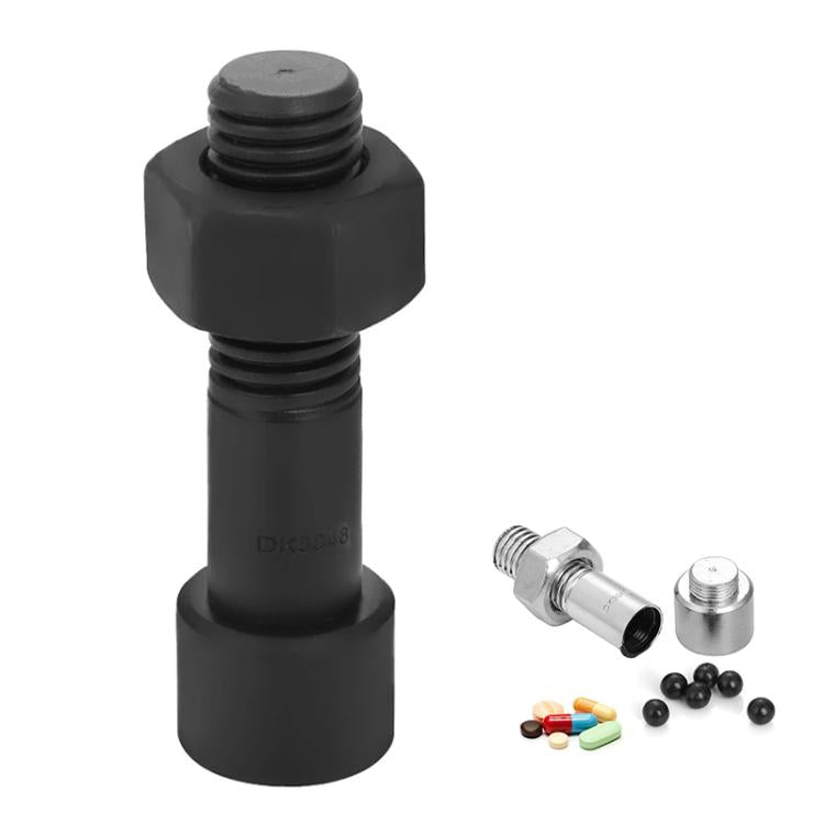 Simulation Spare Tire Screw Capsule Medicine Storage Tank Pill Storage Organizer(Black) - free shipping - PMC TechLife - Order now!