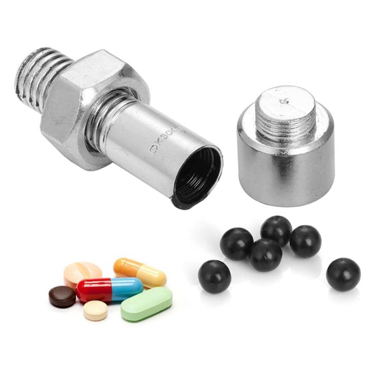 Simulation Spare Tire Screw Capsule Medicine Storage Tank Pill Storage Organizer(Black) - free shipping - PMC TechLife - Order now!