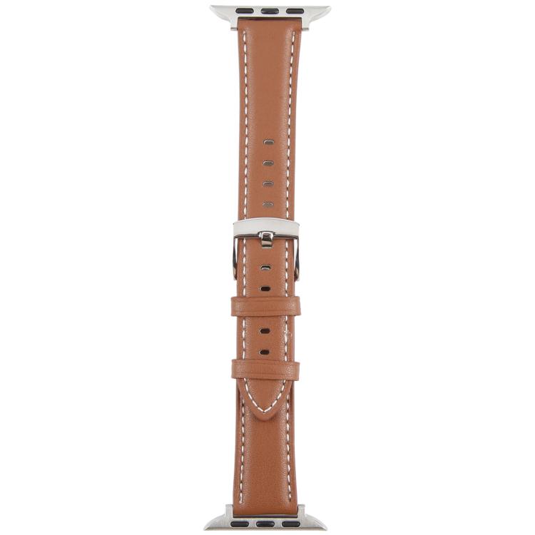 For Apple Watch 46mm / 49mm / 45mm / 44mm Silk Microfiber Leather Watch Band(Brown) - Watch Bands by PMC TechLife | Online Shopping South Africa | PMC TechLife | Buy Now Pay Later Mobicred