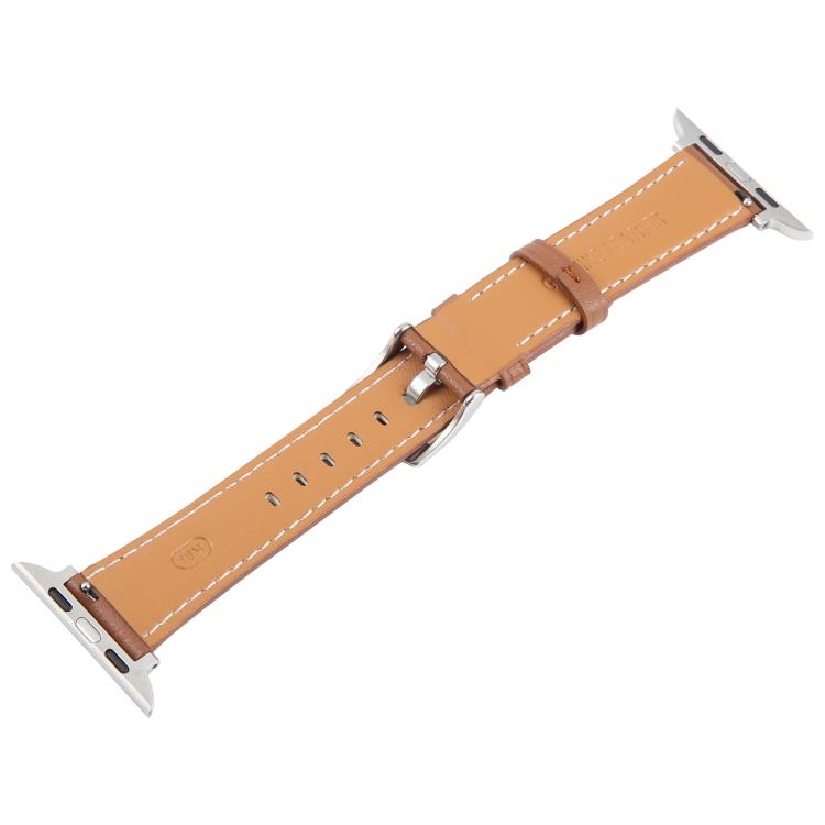 For Apple Watch 46mm / 49mm / 45mm / 44mm Silk Microfiber Leather Watch Band(Brown) - Watch Bands by PMC TechLife | Online Shopping South Africa | PMC TechLife | Buy Now Pay Later Mobicred
