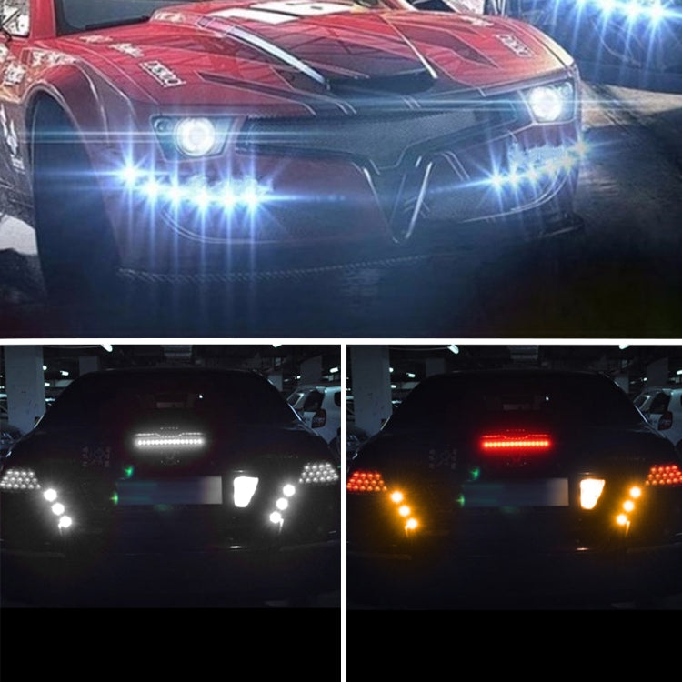 10 PCS 23mm 12LEDs SMD-4014 DC9-80V Motorcycle Eagle Eye Light(White and Yellow Light) - free shipping - PMC TechLife - Order now!