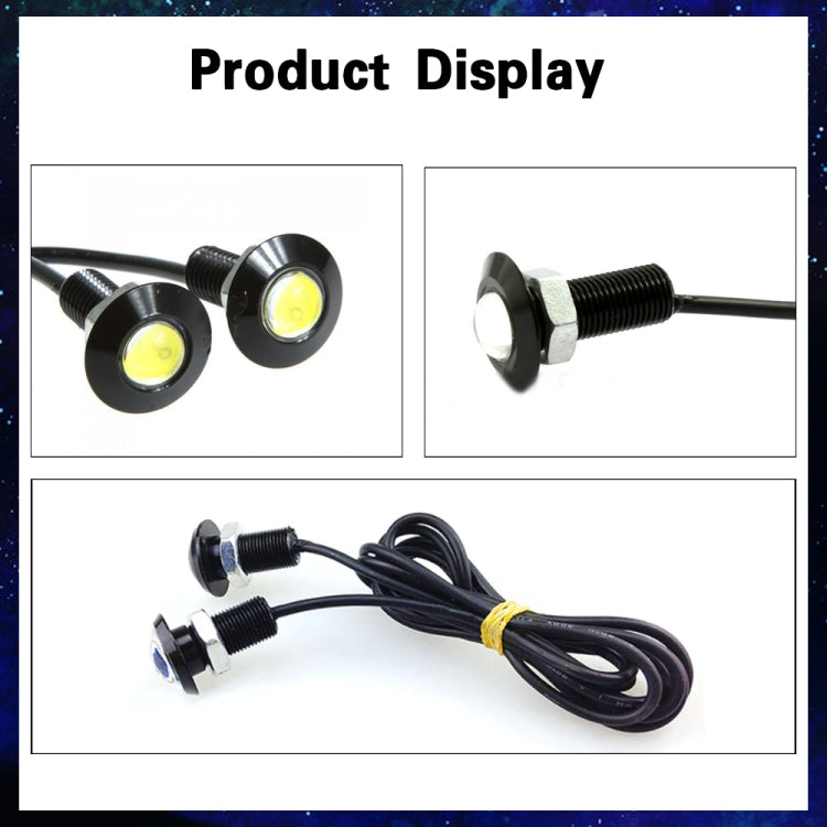 10 PCS 23mm 1.5W DC9-80V Motorcycle Eagle Eye Light Single Lens(White Light) - Eagle Eye Lights by PMC TechLife | Online Shopping South Africa | PMC TechLife | Buy Now Pay Later Mobicred