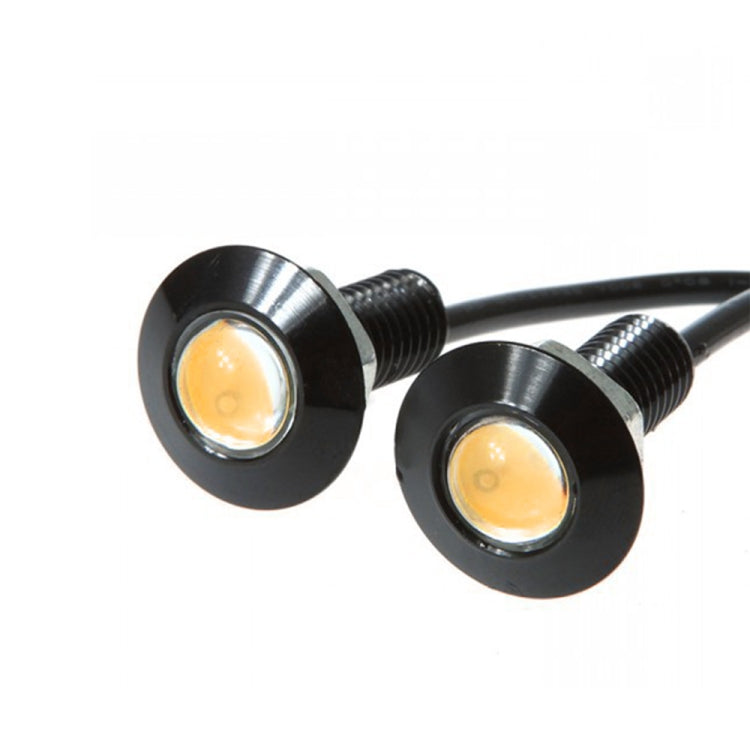 10 PCS 23mm 1.5W DC9-80V Motorcycle Eagle Eye Light Single Lens(Yellow Light) - Eagle Eye Lights by PMC TechLife | Online Shopping South Africa | PMC TechLife | Buy Now Pay Later Mobicred