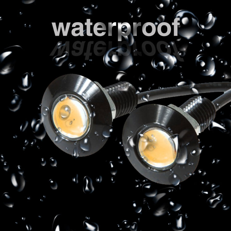 10 PCS 23mm 1.5W DC9-80V Motorcycle Eagle Eye Light Single Lens(Yellow Light) - Eagle Eye Lights by PMC TechLife | Online Shopping South Africa | PMC TechLife | Buy Now Pay Later Mobicred