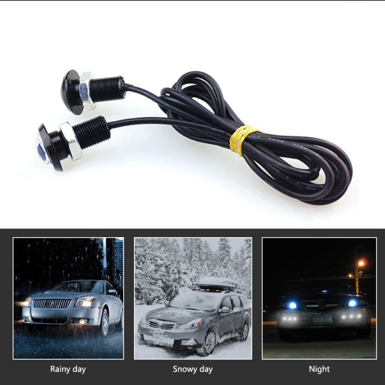 10 PCS 23mm 1.5W DC9-80V Motorcycle Eagle Eye Light Single Lens(Yellow Light) - Eagle Eye Lights by PMC TechLife | Online Shopping South Africa | PMC TechLife | Buy Now Pay Later Mobicred