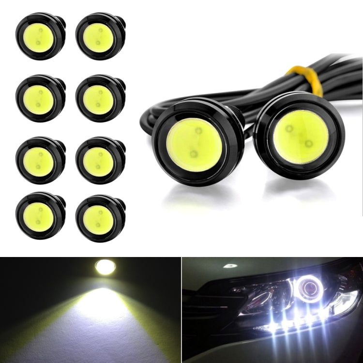 10 PCS 23mm 1.5W DC9-80V Motorcycle Eagle Eye Light Double Lens(White Light) - Eagle Eye Lights by PMC TechLife | Online Shopping South Africa | PMC TechLife | Buy Now Pay Later Mobicred