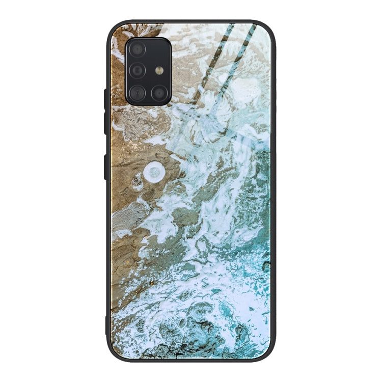 For Samsung Galaxy A51 Marble Pattern Glass Protective Case(DL06) - Galaxy Phone Cases by PMC TechLife | Online Shopping South Africa | PMC TechLife