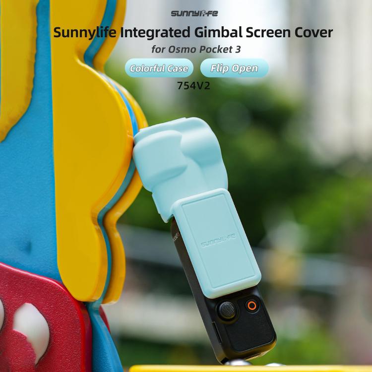 For DJI OSMO Pocket 3 Sunnylife Colorful Gimbal Cover Camera Protector Screen Protective Case(Black) - free shipping - PMC TechLife - Order now!