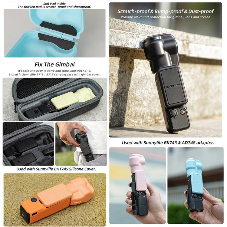 For DJI OSMO Pocket 3 Sunnylife Colorful Gimbal Cover Camera Protector Screen Protective Case(Yellow) - free shipping - PMC TechLife - Order now!