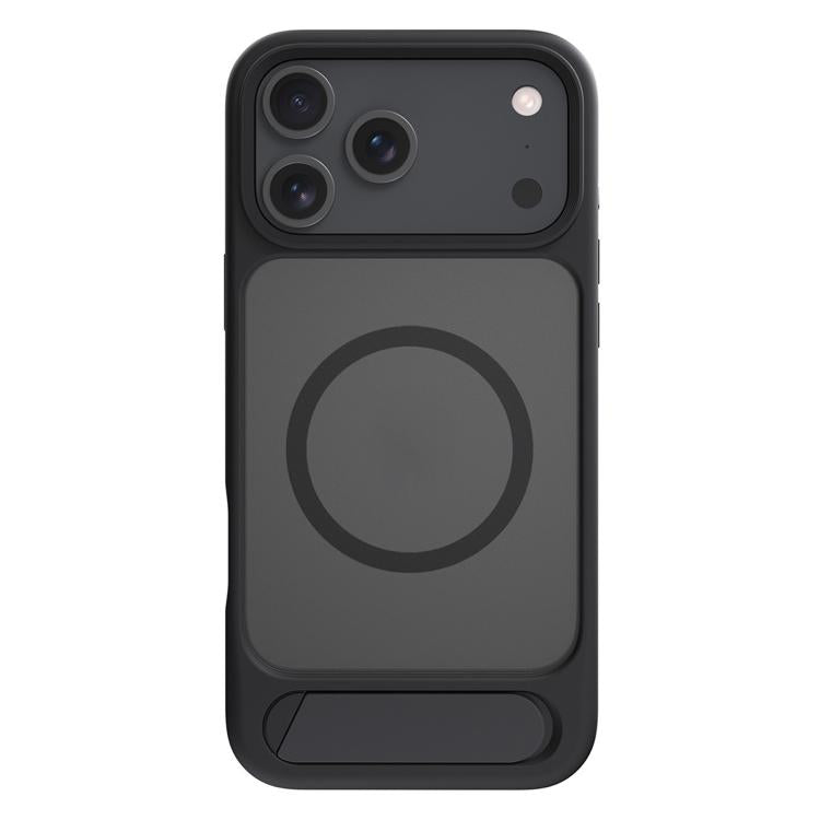 For iPhone 17 Pro Kalebol MagSafe Invisible Tilt Holder PC Hybrid TPU Case(Black) - iPhone 17 Pro Cases by Kalebol | Online Shopping South Africa | PMC TechLife | Buy Now Pay Later Mobicred