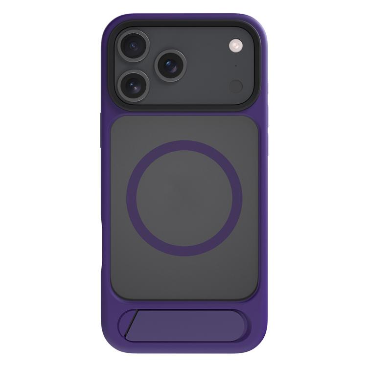 For iPhone 17 Pro Kalebol MagSafe Invisible Tilt Holder PC Hybrid TPU Case(Purple) - iPhone 17 Pro Cases by Kalebol | Online Shopping South Africa | PMC TechLife | Buy Now Pay Later Mobicred