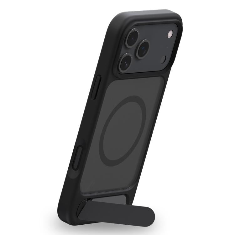 For iPhone 17 Kalebol MagSafe Invisible Tilt Holder PC Hybrid TPU Case(Grey White) - iPhone 17 Cases by Kalebol | Online Shopping South Africa | PMC TechLife | Buy Now Pay Later Mobicred