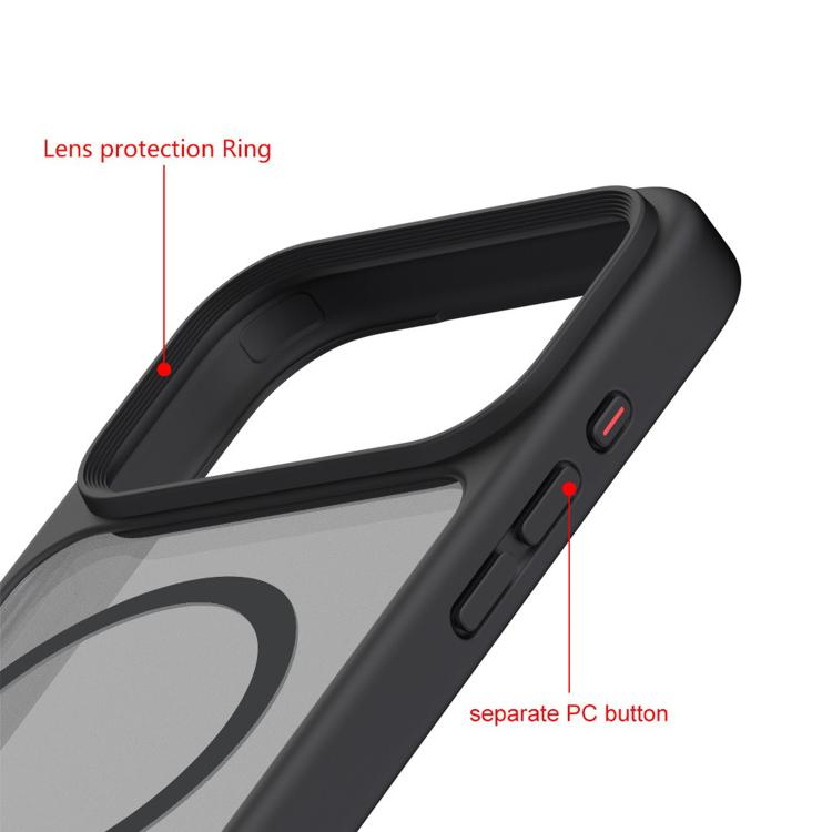 For iPhone 17 Pro Max Kalebol MagSafe Invisible Tilt Holder PC Hybrid TPU Case(Grey White) - iPhone 17 Pro Max Cases by Kalebol | Online Shopping South Africa | PMC TechLife | Buy Now Pay Later Mobicred