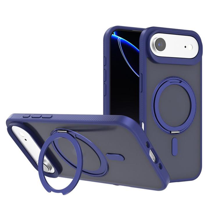For iPhone 17 Air Kalebol Rotating Holder MagSafe PC Hybrid TPU Phone Case(Blue) - iPhone 17 Air Cases by Kalebol | Online Shopping South Africa | PMC TechLife | Buy Now Pay Later Mobicred