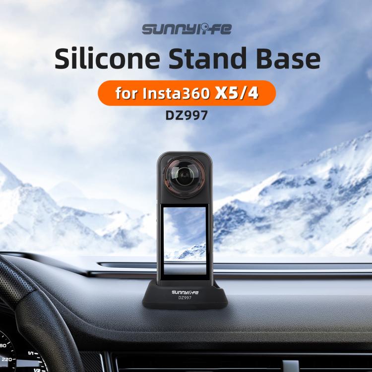For Insta360 X5 / X4 Sunnylife Silicone Stand Base Car Base(Black) - free shipping - PMC TechLife - Order now!