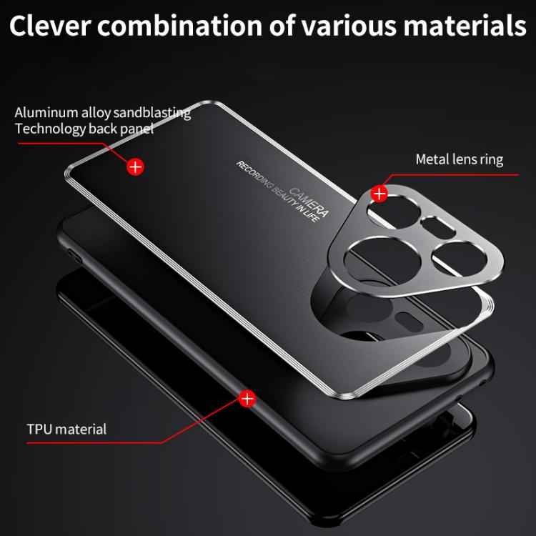 For Huawei Pura 80 5G Frosted Metal Phone Case(Silver) - free shipping - PMC TechLife - Order now!
