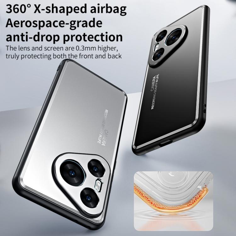 For Huawei Pura 80 5G Frosted Metal Phone Case(Black) - free shipping - PMC TechLife - Order now!
