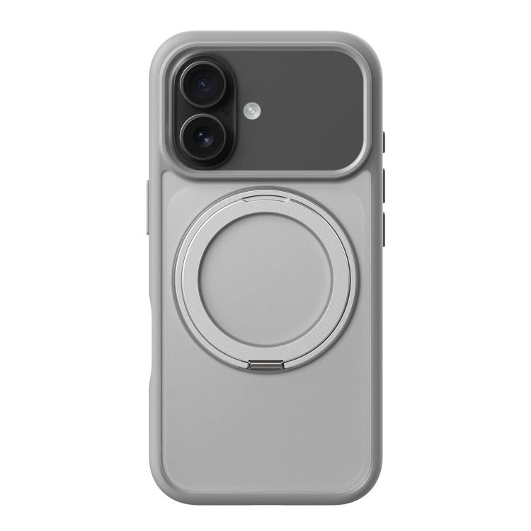 For iPhone 17 Kalebol Frosted MagSafe Holder Acrylic Hybrid TPU Phone Case(Cobble Grey) - free shipping - PMC TechLife - Order now!