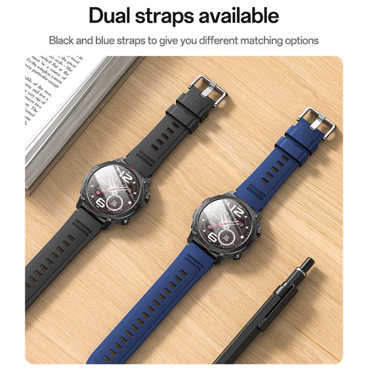 Yesido IO31 1.43 inch AMOLED Screen Smart Watch Support BT Call / Heart Rate(Black) - free shipping - PMC TechLife - Order now!