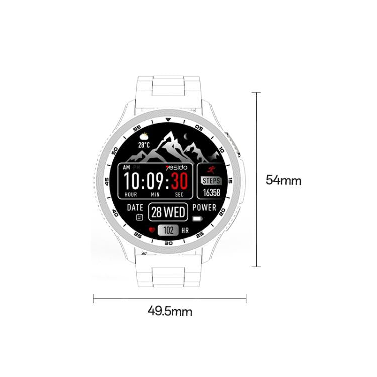 Yesido IO34 1.43 inch AMOLED Screen Metal Smart Watch Support BT Call(Grey) - free shipping - PMC TechLife - Order now!