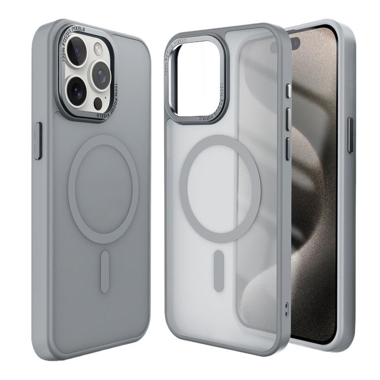 For iPhone 17 Air Kalebol Metal Lens Frame MagSafe Frosted PC Phone Case(Pink) - iPhone 17 Air Cases by Kalebol | Online Shopping South Africa | PMC TechLife | Buy Now Pay Later Mobicred