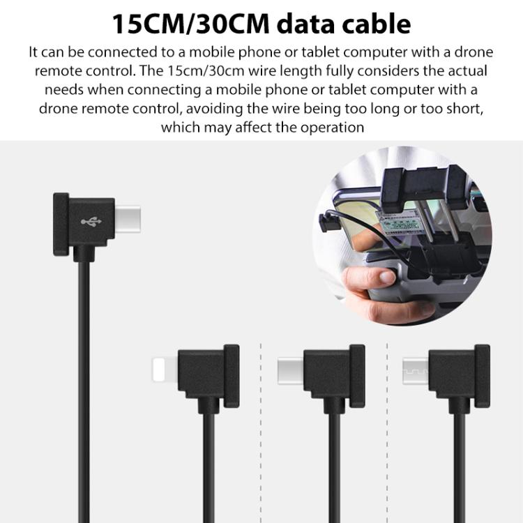 BRDRC Converting Data Cable for DJI Mini 4 Pro / Mavic 3 / Air 2 / Air 2S, Type:30cm Type-C to Android + Holder - free shipping - PMC TechLife - Order now!
