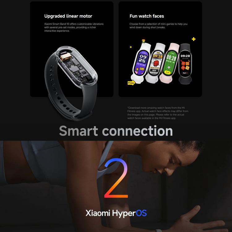 Original Xiaomi Smart Band 10, 1.72 inch AMOLED Screen 5ATM Waterproof Smart Watch, Support Blood Oxygen / Heart Rate Monitor(Silver) - free shipping - PMC TechLife - Order now!