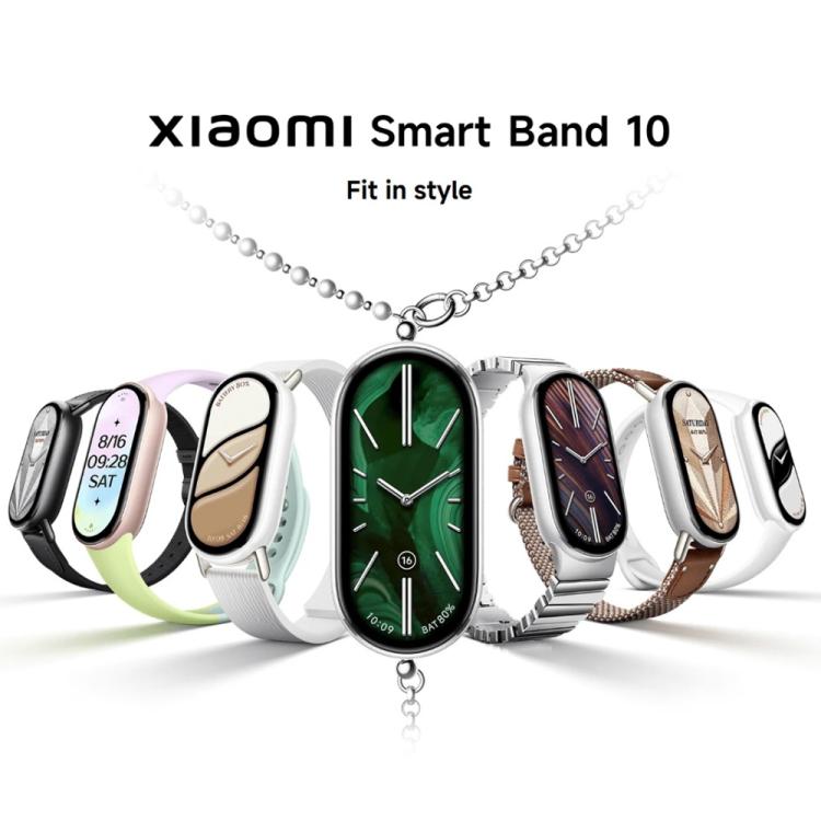 Original Xiaomi Smart Band 10, 1.72 inch AMOLED Screen 5ATM Waterproof Smart Watch, Support Blood Oxygen / Heart Rate Monitor(Silver) - free shipping - PMC TechLife - Order now!