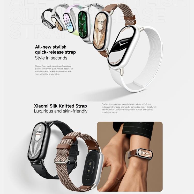 Original Xiaomi Smart Band 10, 1.72 inch AMOLED Screen 5ATM Waterproof Smart Watch, Support Blood Oxygen / Heart Rate Monitor(Silver) - free shipping - PMC TechLife - Order now!