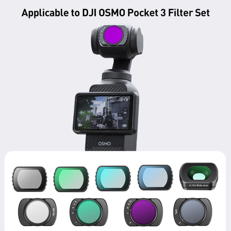 For DJI Osmo Pocket 3 Camera Lens Filter, Filter:VND6-10 - free shipping - PMC TechLife - Order now!