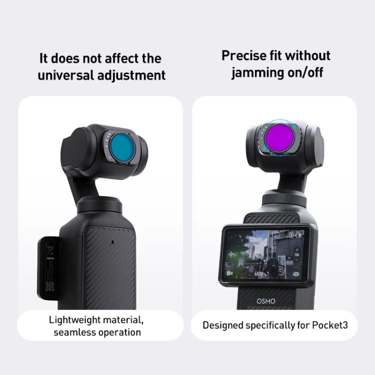 For DJI Osmo Pocket 3 Camera Lens Filter, Filter:NIGHT - free shipping - PMC TechLife - Order now!