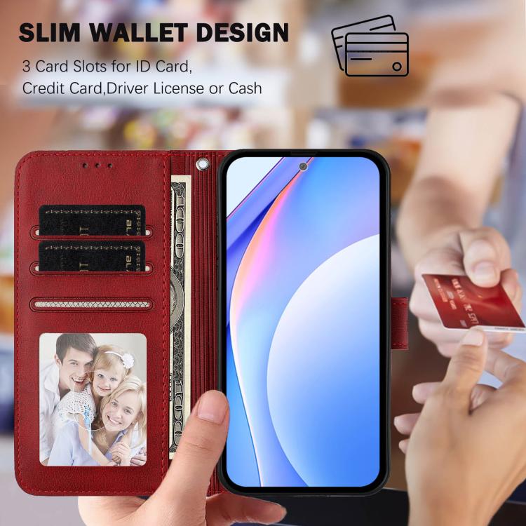 For UMIDIGI G100 Pro Litter Panda Embossing RFID Leather Phone Case with Lanyard(Wine Red) - free shipping - PMC TechLife - Order now!