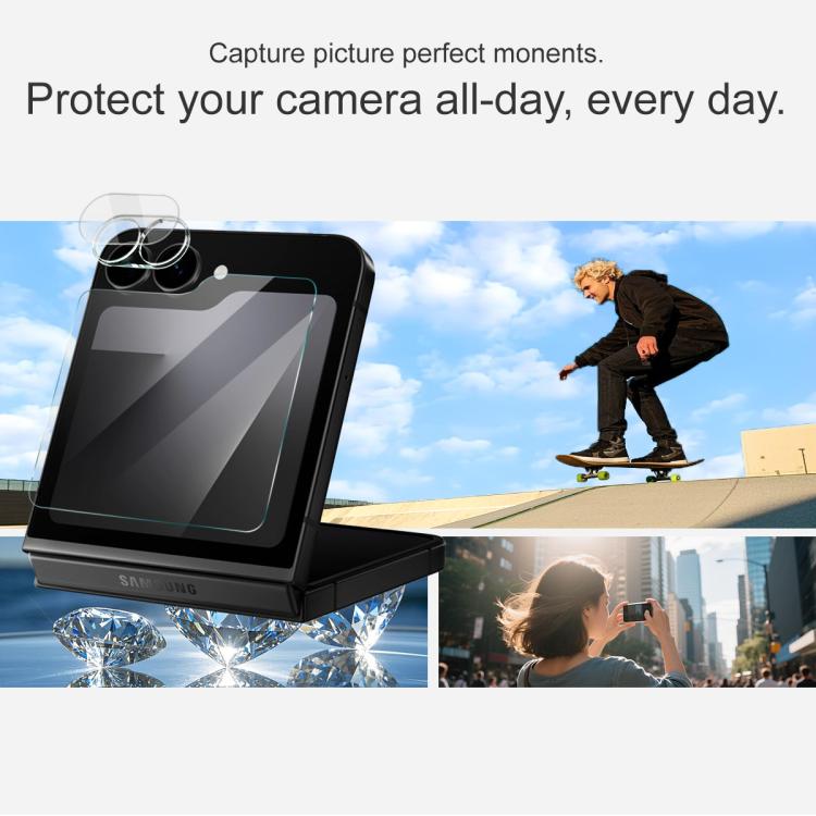 For Samsung Galaxy Z Flip7 FE 1 Sets imak Lens Film + Glass Rear Screen Sticker - free shipping - PMC TechLife - Order now!