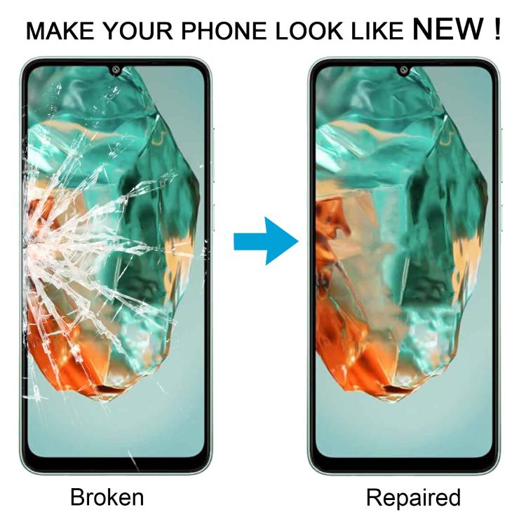 For Samsung Galaxy M05 SM-M055F 10pcs Front Screen Outer Glass Lens with OCA Optically Clear Adhesive - free shipping - PMC TechLife - Order now!