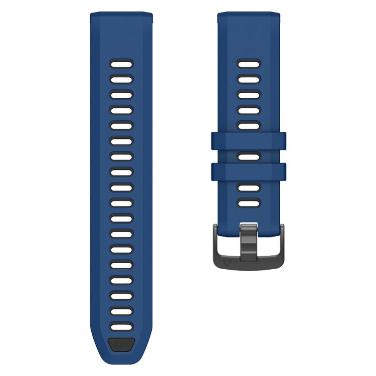For Garmin Forerunner 970 Two Color Steel Buckle Silicone Watch Band(Royal Blue Black) - free shipping - PMC TechLife - Order now!